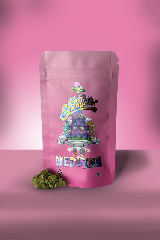 CBD Blüten Sorte Wedding Cake Vorderseite 1g 